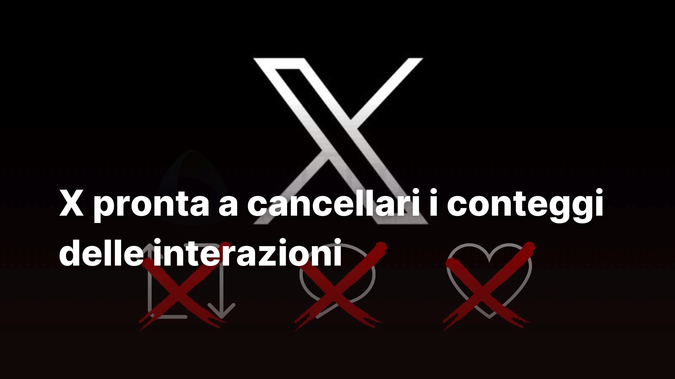 X nascondere conteggio like repost franzrusso