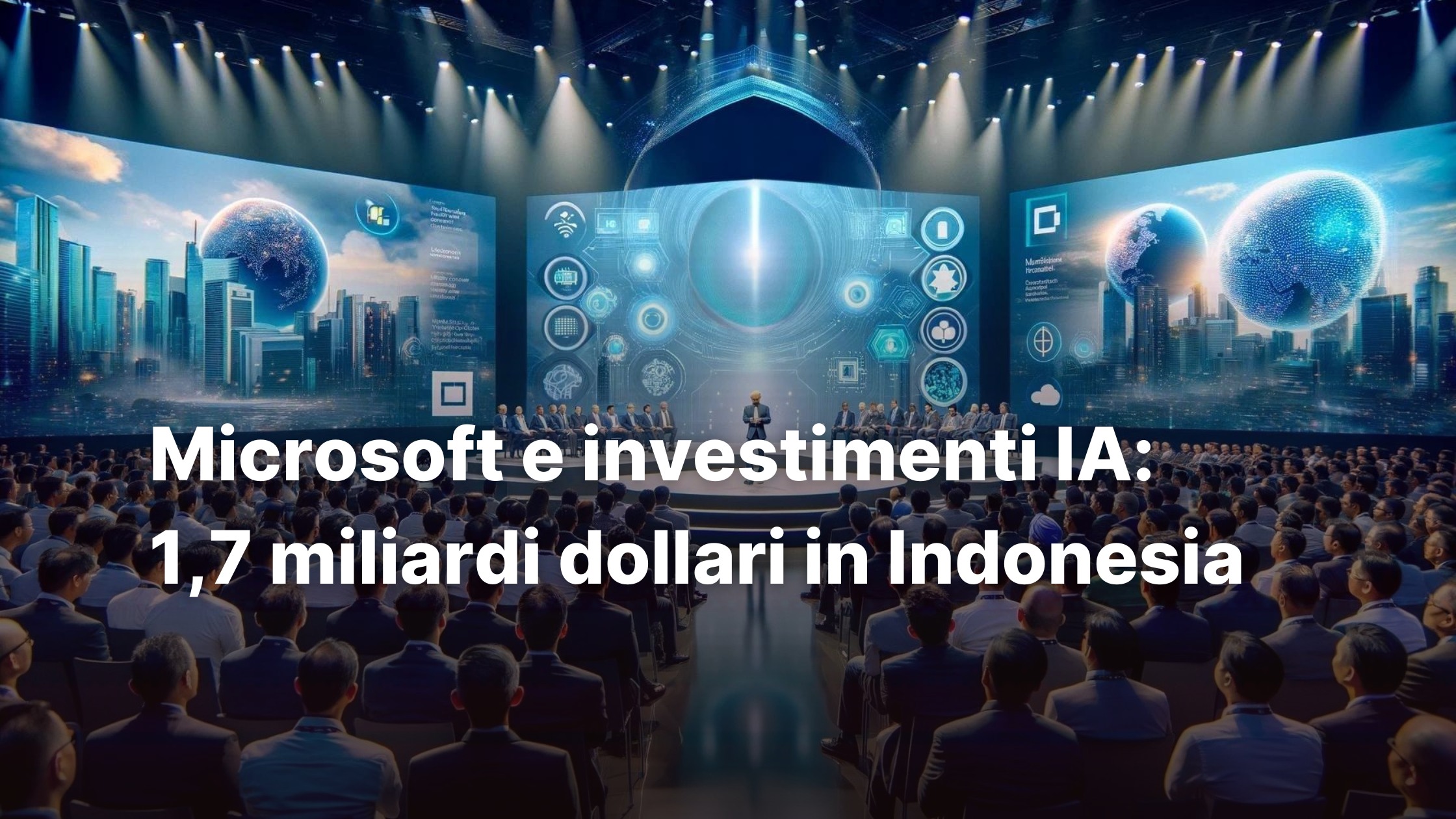 investimenti microsoft IA indonesia satya nadella franz russo
