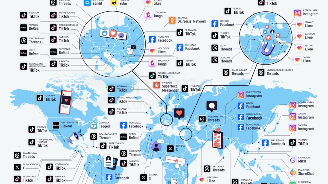 Le app social media più amate e odiate, nel mondo e in Italia