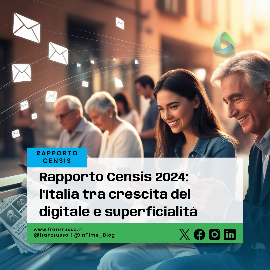 Rapporto Censis 2024: l'Italia tra crescita del digitale e superficialità