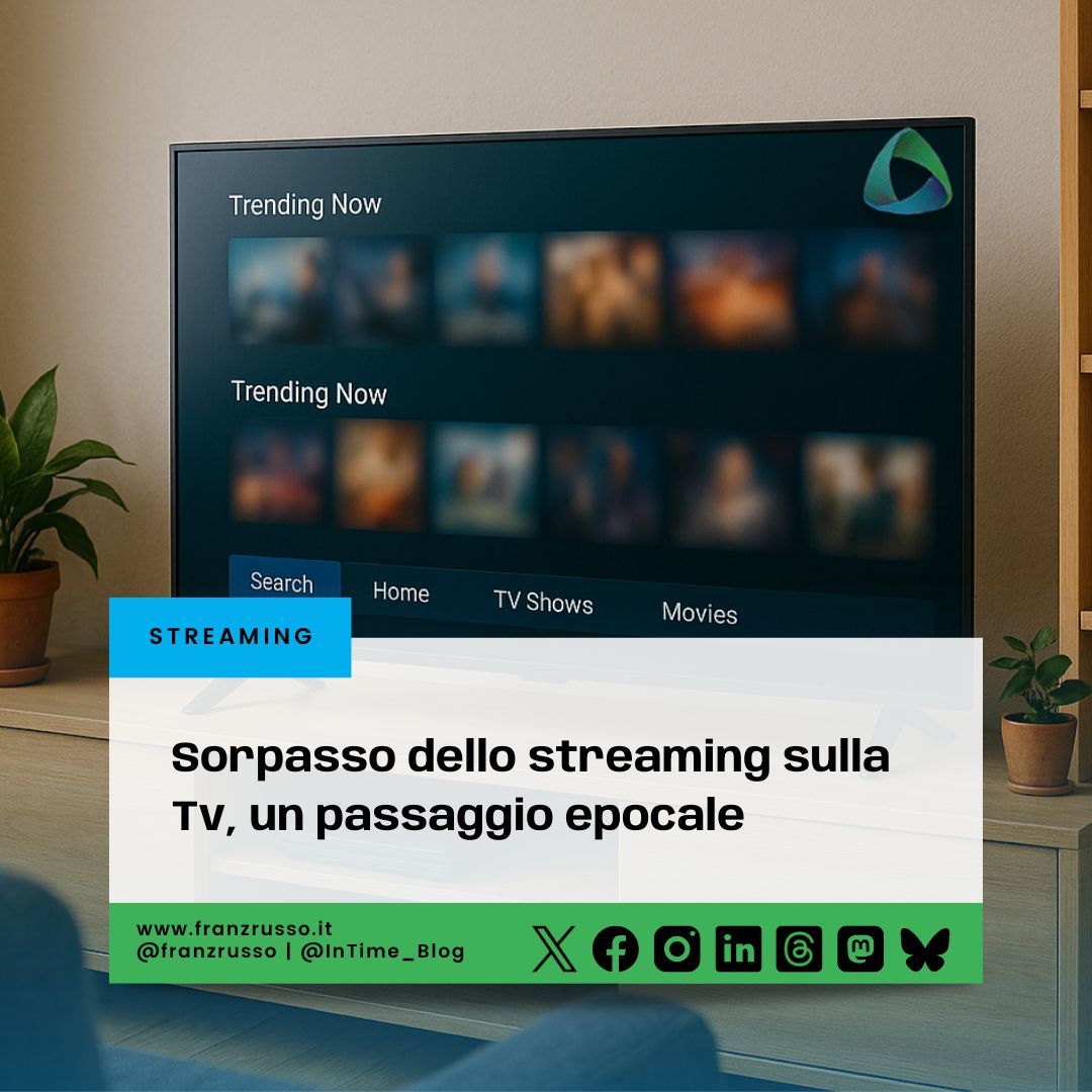 Sorpasso dello streaming sulla Tv, un passaggio epocale