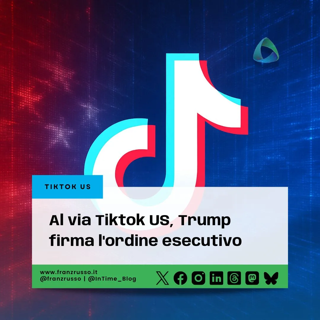 Al via Tiktok US, Trump firma l'ordine esecutivo