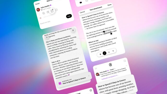 Su Threads si può scrivere fino a 10 mila caratteri