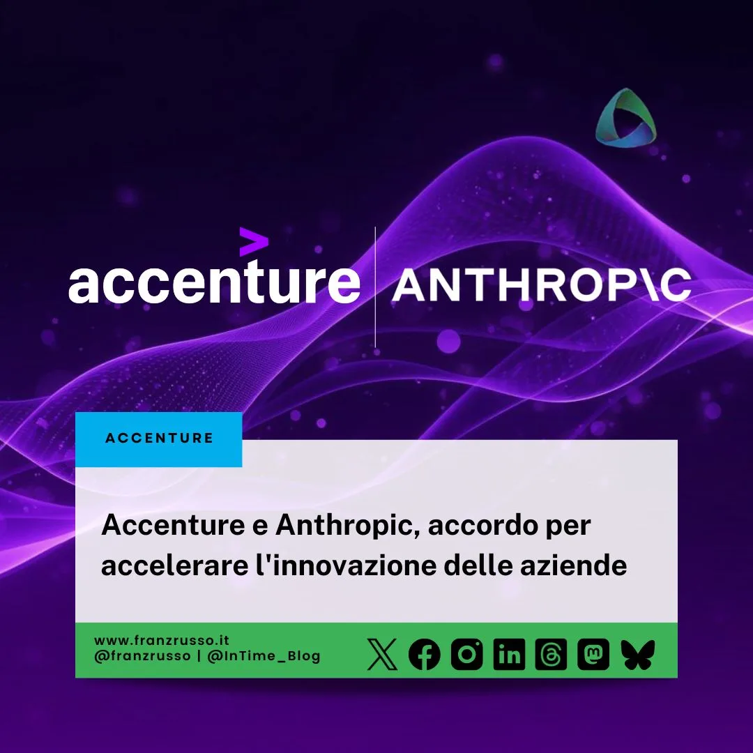 Accenture e Anthropic, accordo per accelerare l'innovazione delle aziende