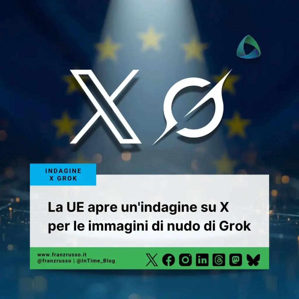 La UE apre un'indagine su X per le immagini di nudo di Grok