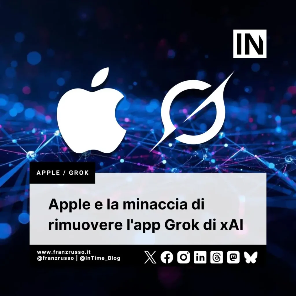 Apple e la minaccia di rimuovere l'app Grok di xAI