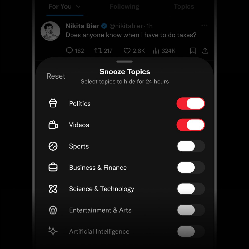 Immagine che mostra come si presentano le Timeline Personalizzate