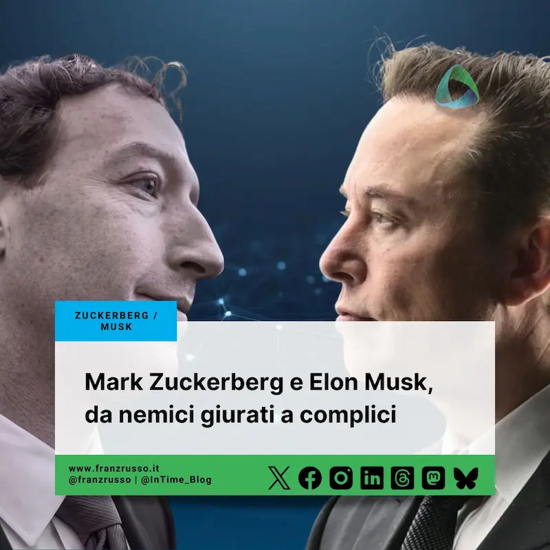 Mark Zuckerberg e Elon Musk, da nemici giurati a complici