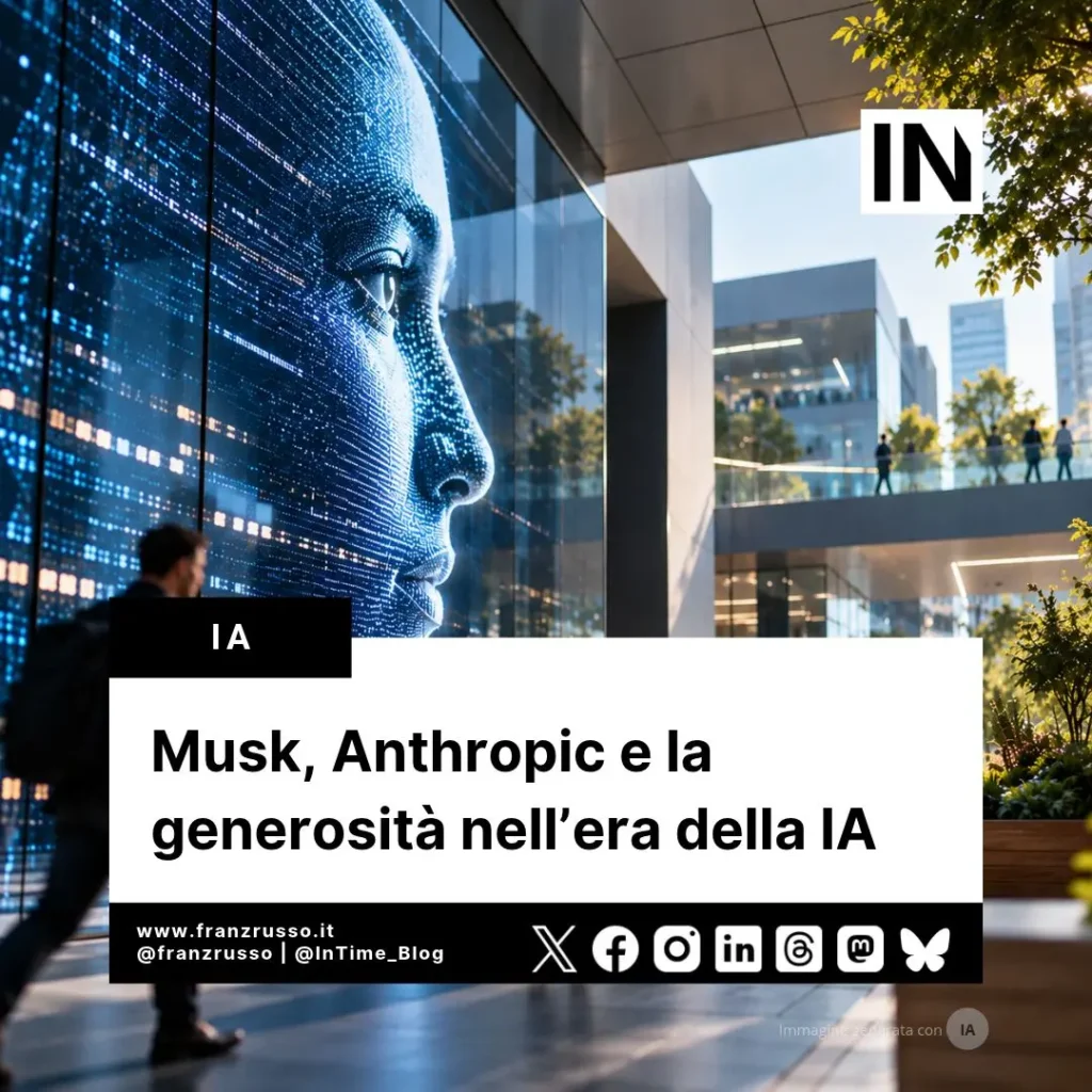 Musk, Anthropic e la generosità nell’era della IA