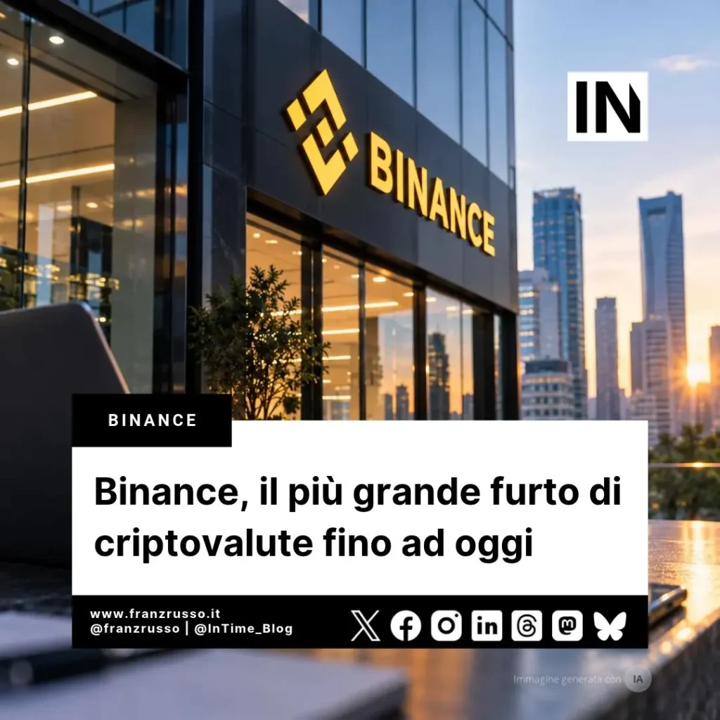 Binance, il più grande furto di criptovalute fino ad oggi